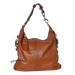 COACH Legacy Bleecker Felicia Burnished Leather XL Hobo Bag 11424 BEAUTIFUL